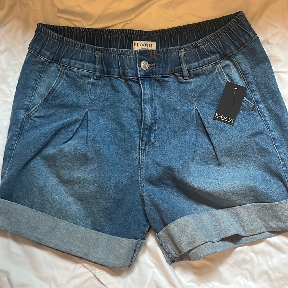 BNWT eloquii size 14 denim Jean shorts